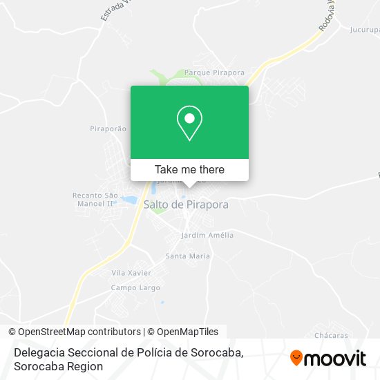 Mapa Delegacia Seccional de Polícia de Sorocaba