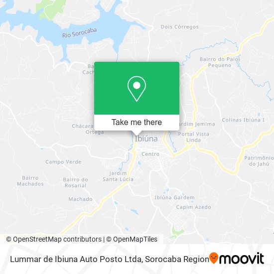 Mapa Lummar de Ibiuna Auto Posto Ltda