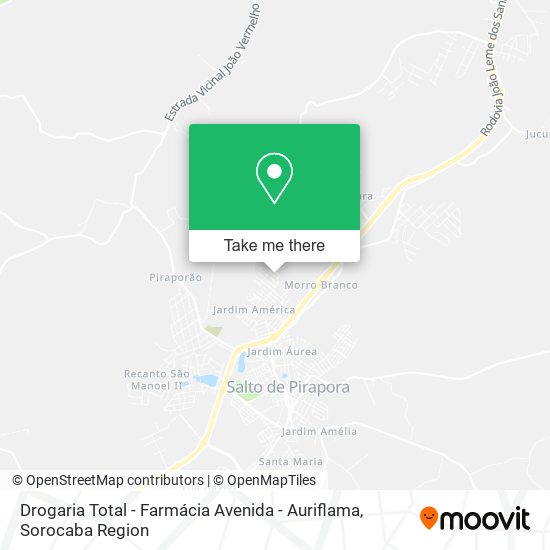 Drogaria Total - Farmácia Avenida - Auriflama map