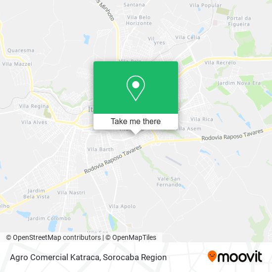 Agro Comercial Katraca map