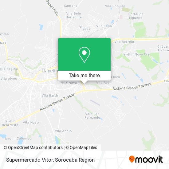 Supermercado Vitor map