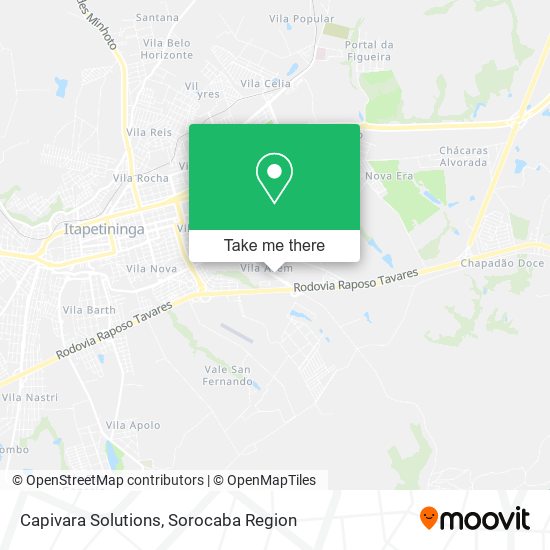 Capivara Solutions map