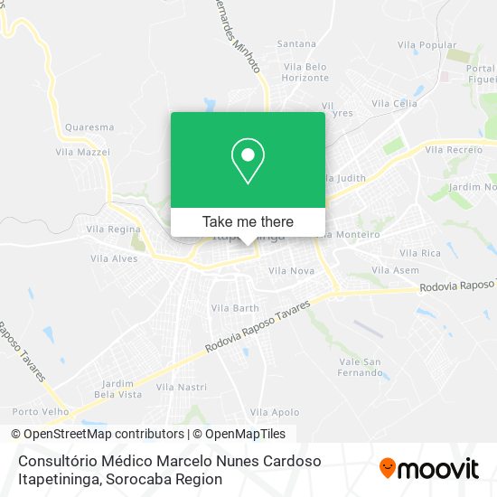 Consultório Médico Marcelo Nunes Cardoso Itapetininga map