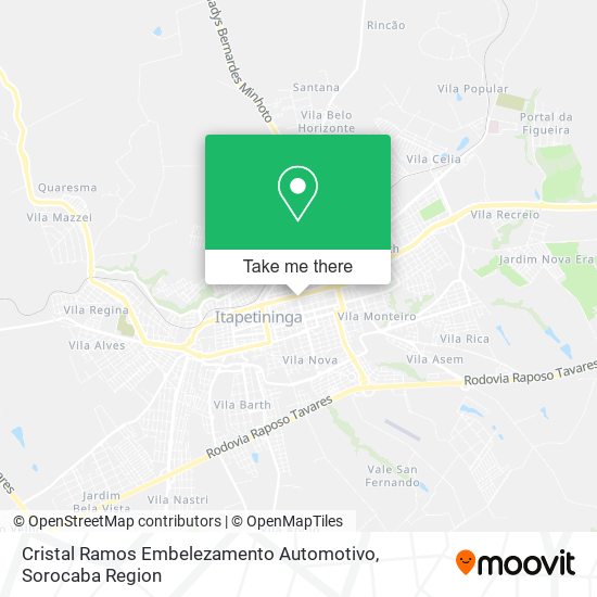 Mapa Cristal Ramos Embelezamento Automotivo