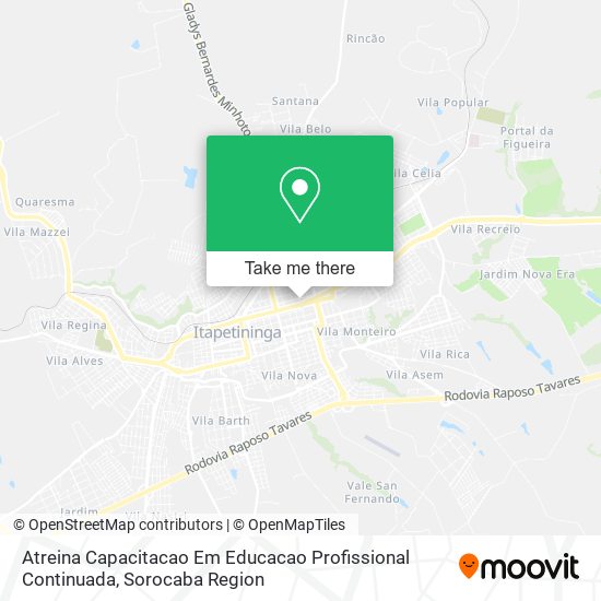 Atreina Capacitacao Em Educacao Profissional Continuada map