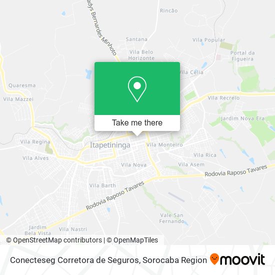 Mapa Conecteseg Corretora de Seguros