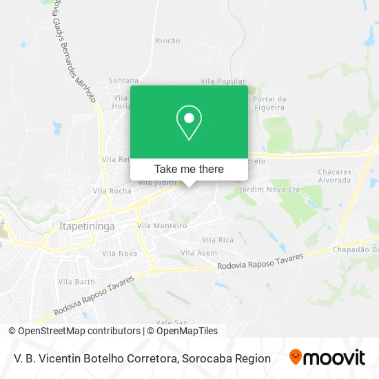 V. B. Vicentin Botelho Corretora map