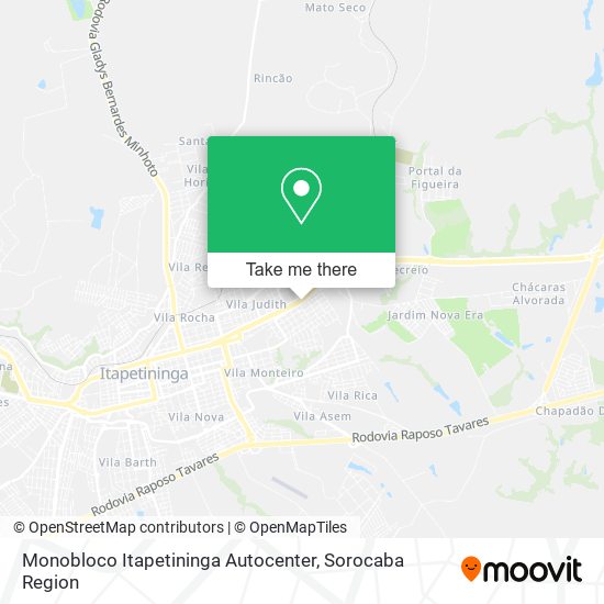 Mapa Monobloco Itapetininga Autocenter