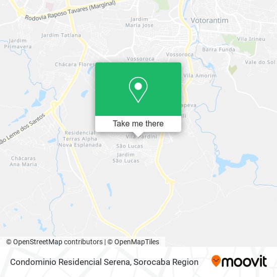Condominio Residencial Serena map