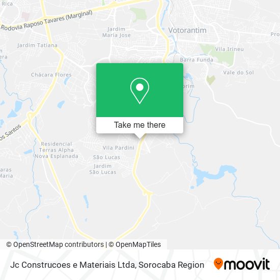 Jc Construcoes e Materiais Ltda map