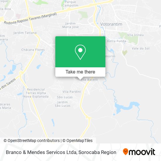 Branco & Mendes Servicos Ltda map