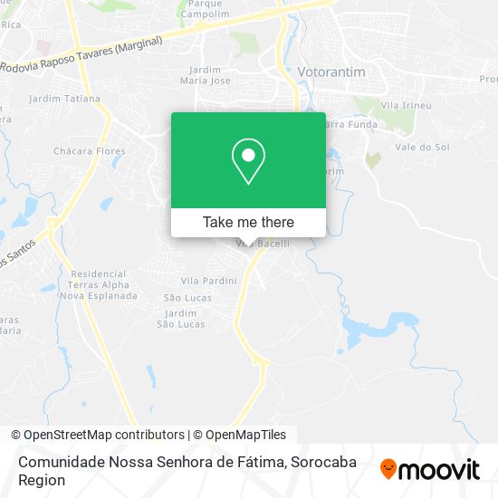 Comunidade Nossa Senhora de Fátima map