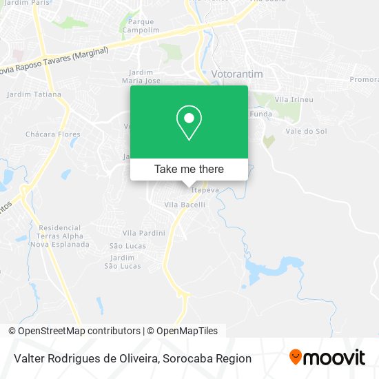 Mapa Valter Rodrigues de Oliveira