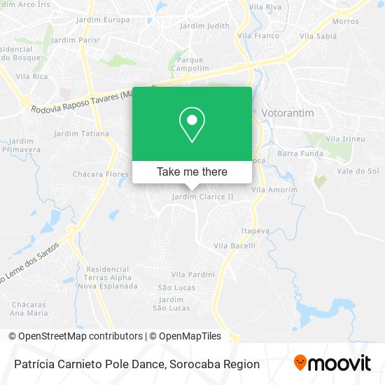 Patrícia Carnieto Pole Dance map