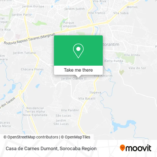 Casa de Carnes Dumont map