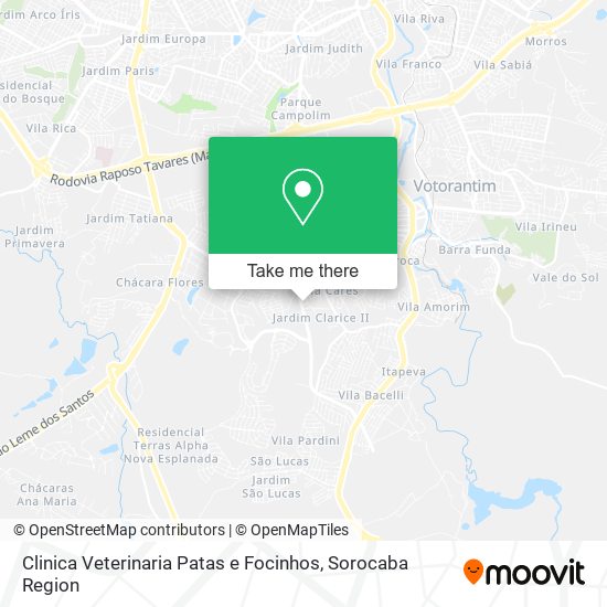 Clinica Veterinaria Patas e Focinhos map