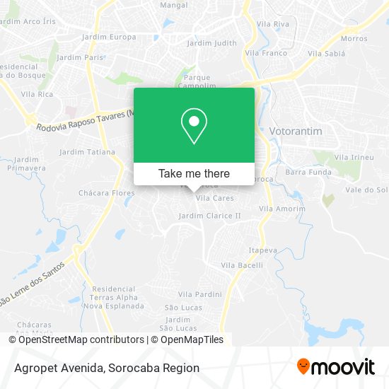 Agropet Avenida map