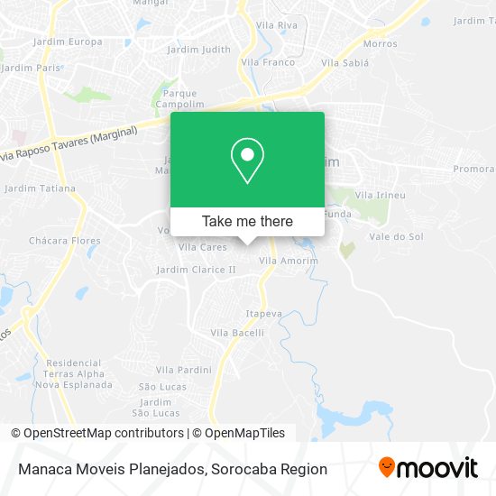 Manaca Moveis Planejados map