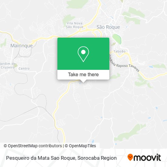 Pesqueiro da Mata Sao Roque map