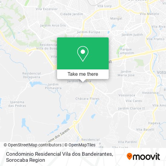 Condominio Residencial Vila dos Bandeirantes map