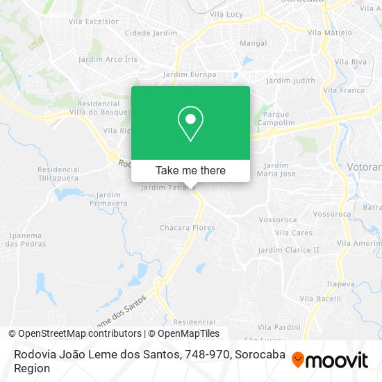 Rodovia João Leme dos Santos, 748-970 map