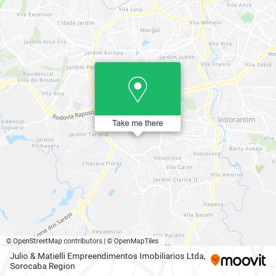 Mapa Julio & Matielli Empreendimentos Imobiliarios Ltda