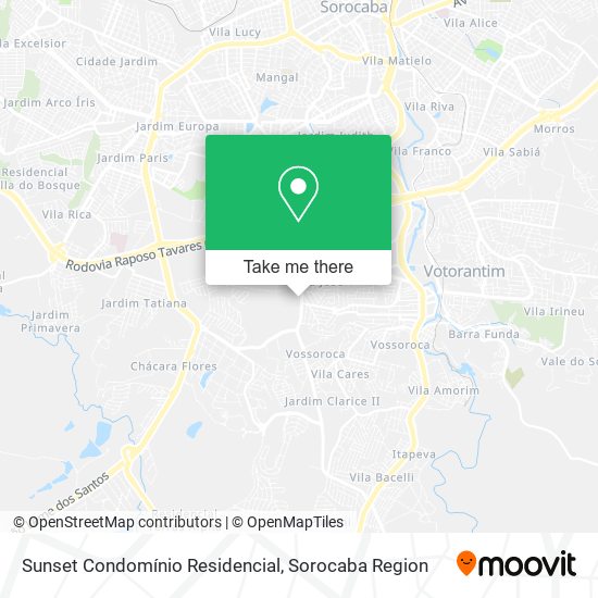 Sunset Condomínio Residencial map