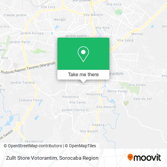 Mapa Zullt Store Votorantim