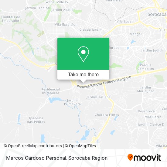 Marcos Cardoso Personal map