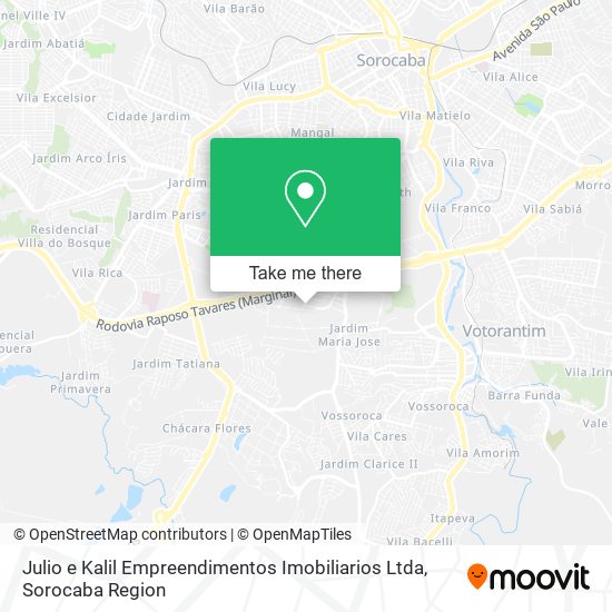 Mapa Julio e Kalil Empreendimentos Imobiliarios Ltda