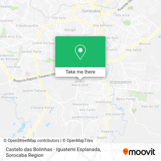 Castelo das Bolinhas - Iguatemi Esplanada map