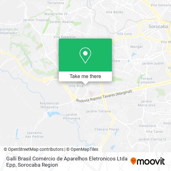 Galli Brasil Comércio de Aparelhos Eletronicos Ltda Epp map