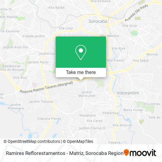 Ramires Reflorestamentos - Matriz map