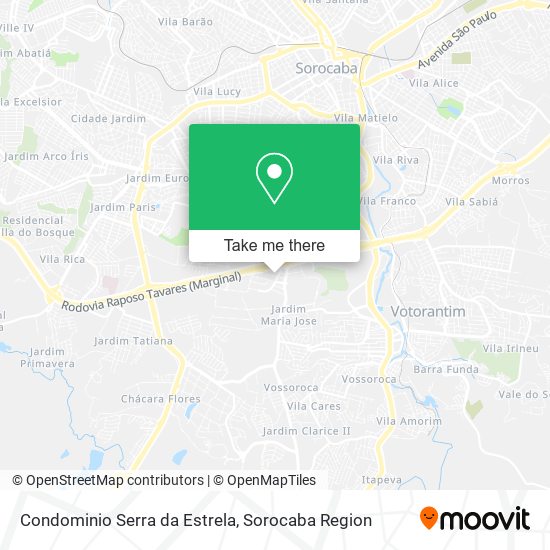 Condominio Serra da Estrela map