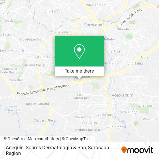 Mapa Anequini Soares Dermatologia & Spa