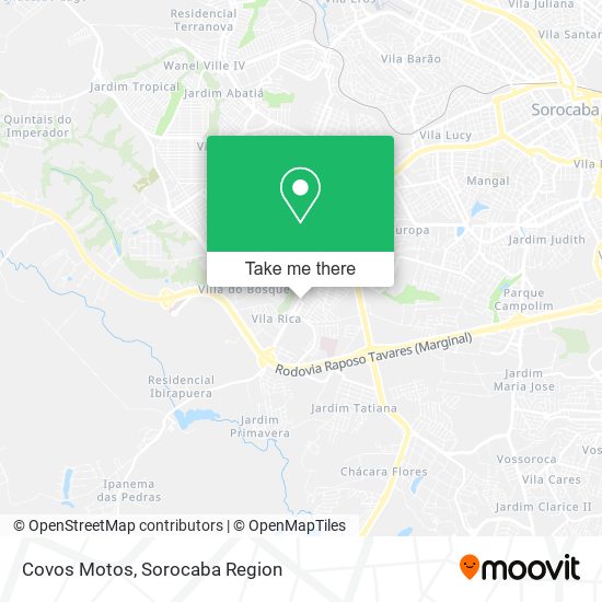 Covos Motos map