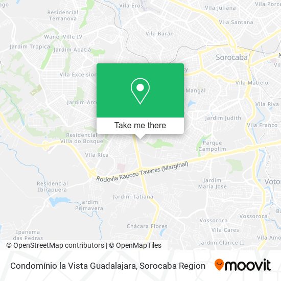 Mapa Condomínio la Vista Guadalajara