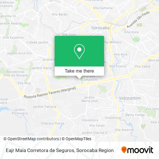 Eajr Maia Corretora de Seguros map