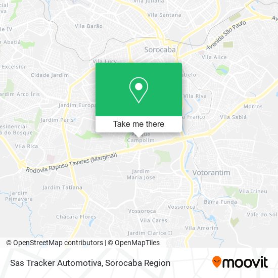 Sas Tracker Automotiva map