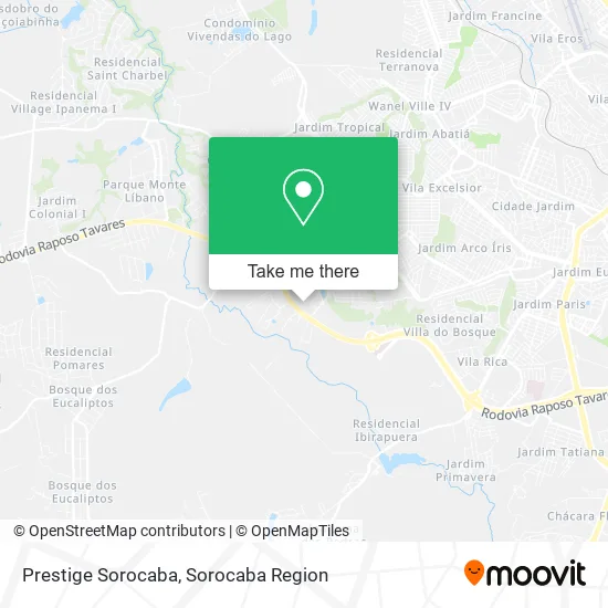 Prestige Sorocaba map