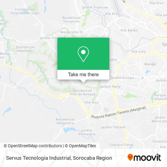 Servus Tecnologia Industrial map