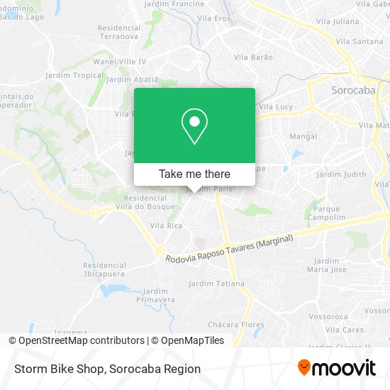 Mapa Storm Bike Shop