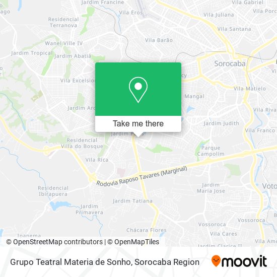 Mapa Grupo Teatral Materia de Sonho