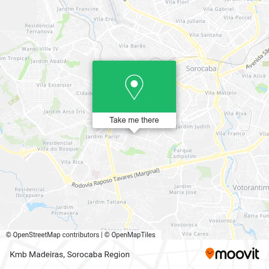 Kmb Madeiras map