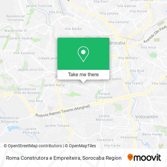 Roma Construtora e Empreiteira map