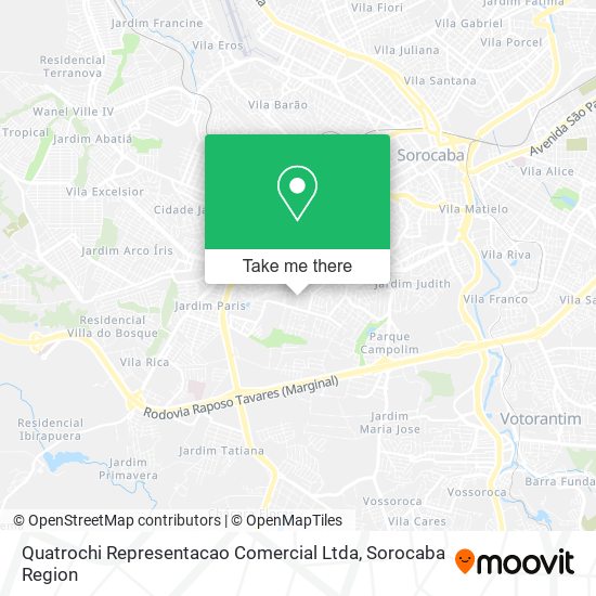 Quatrochi Representacao Comercial Ltda map