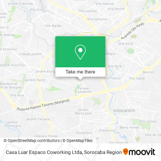 Casa Luar Espaco Coworking Ltda map