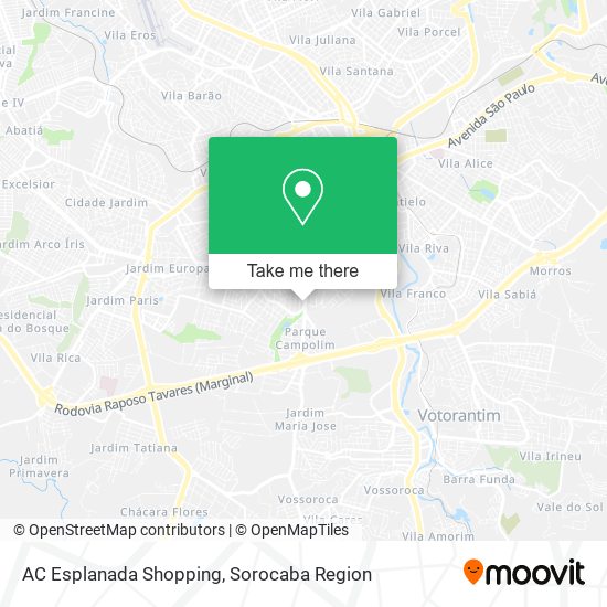 AC Esplanada Shopping map