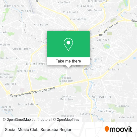 Social Music Club map