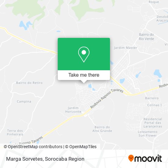 Marga Sorvetes map